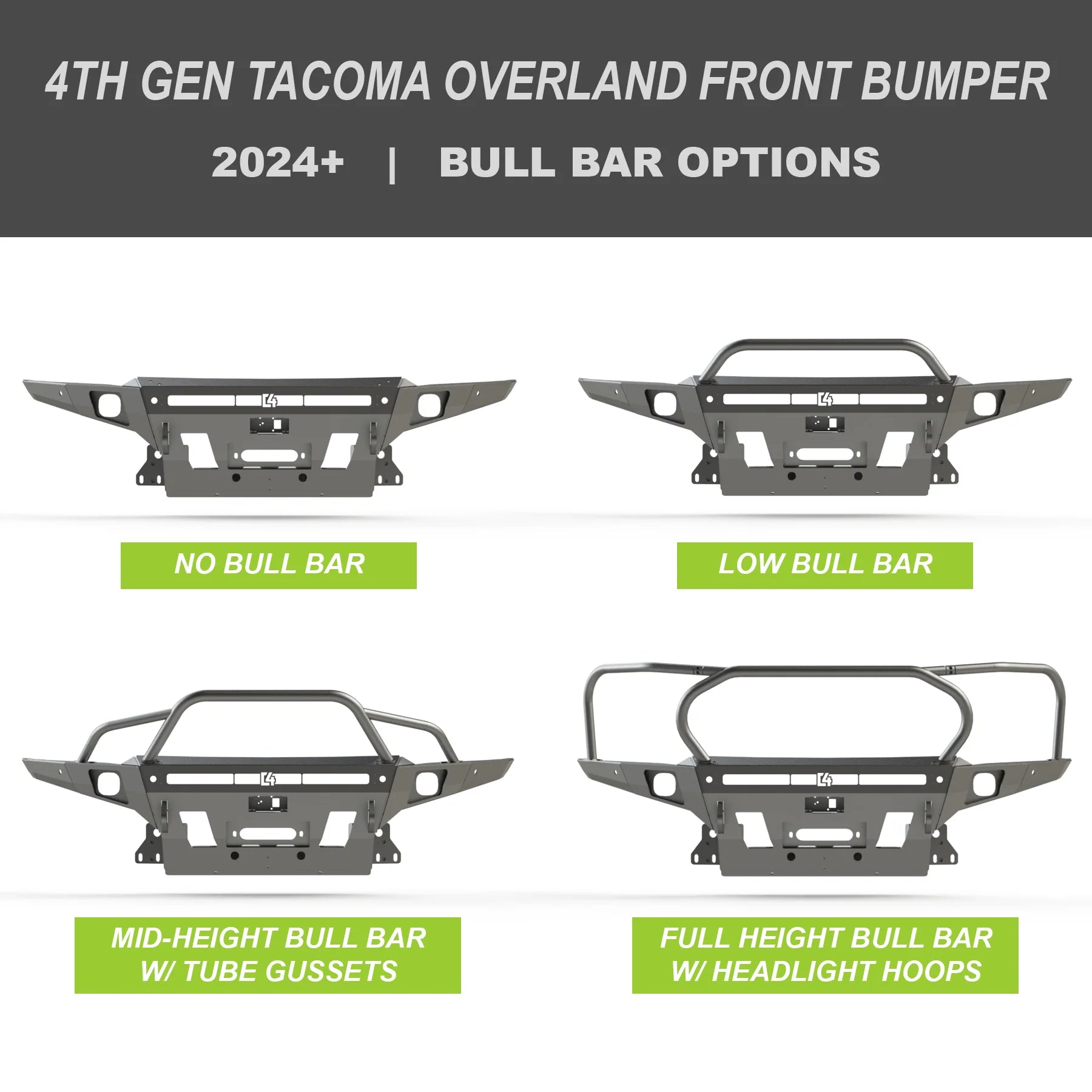 C4 Fabrication 2024-2026 Toyota Tacoma Overland Front Bumper