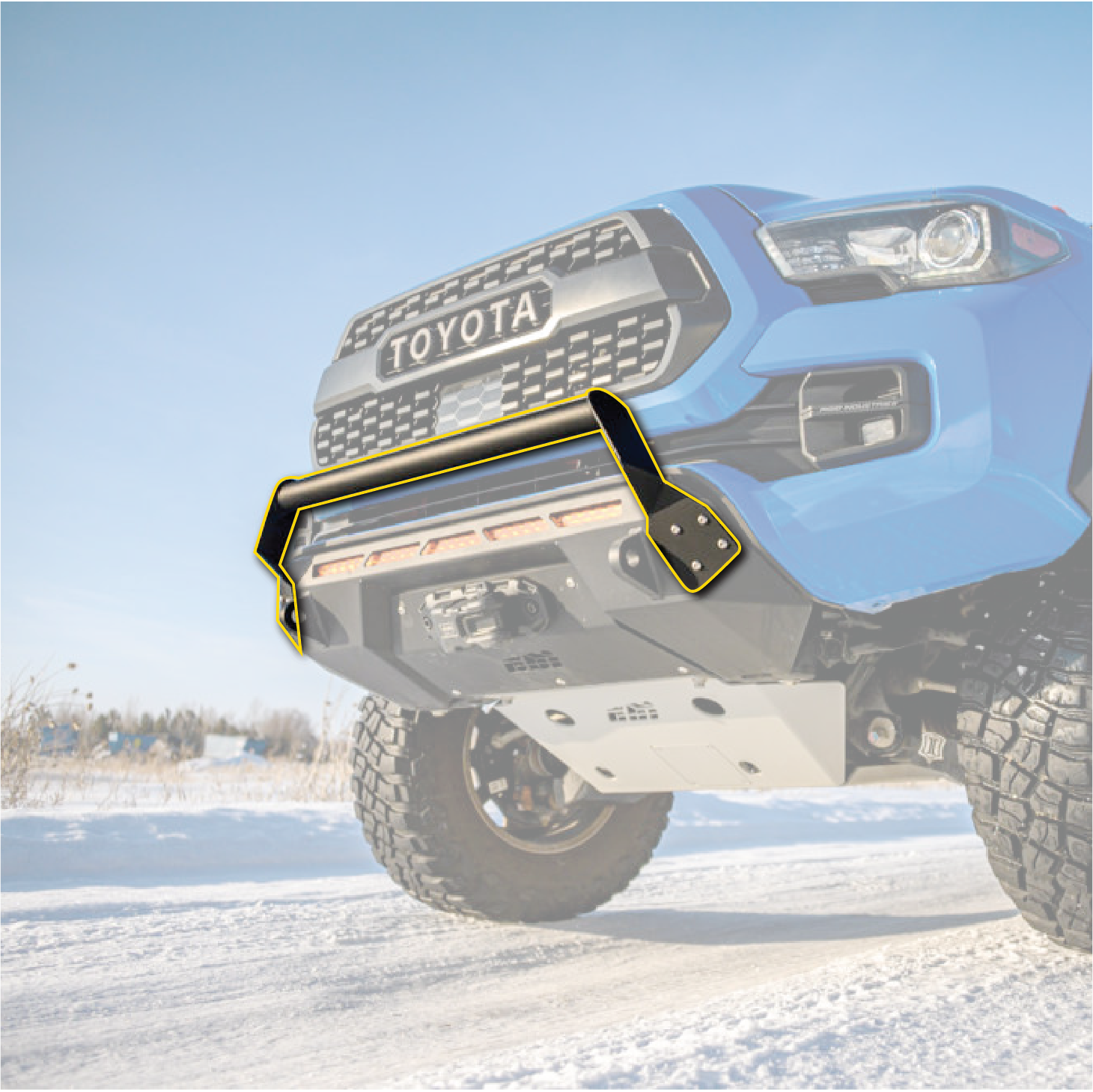 CBI Toyota Tacoma Covert Bolt-On Bull Bar | 2016-2023