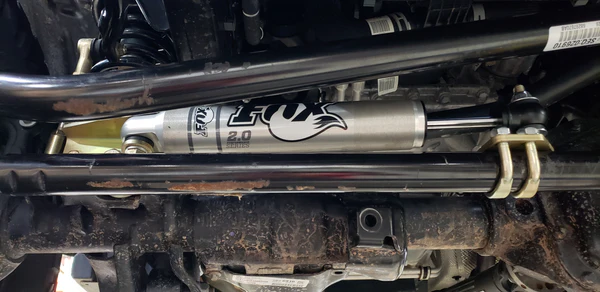 Clayton Off Road Steering Stabilizer Relocation Bracket 2007-2018+ JK/JL/JT