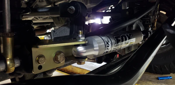 Clayton Off Road Steering Stabilizer Relocation Bracket 2007-2018+ JK/JL/JT