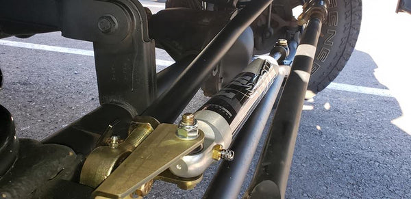 Clayton Off Road Steering Stabilizer Relocation Bracket 2007-2018+ JK/JL/JT