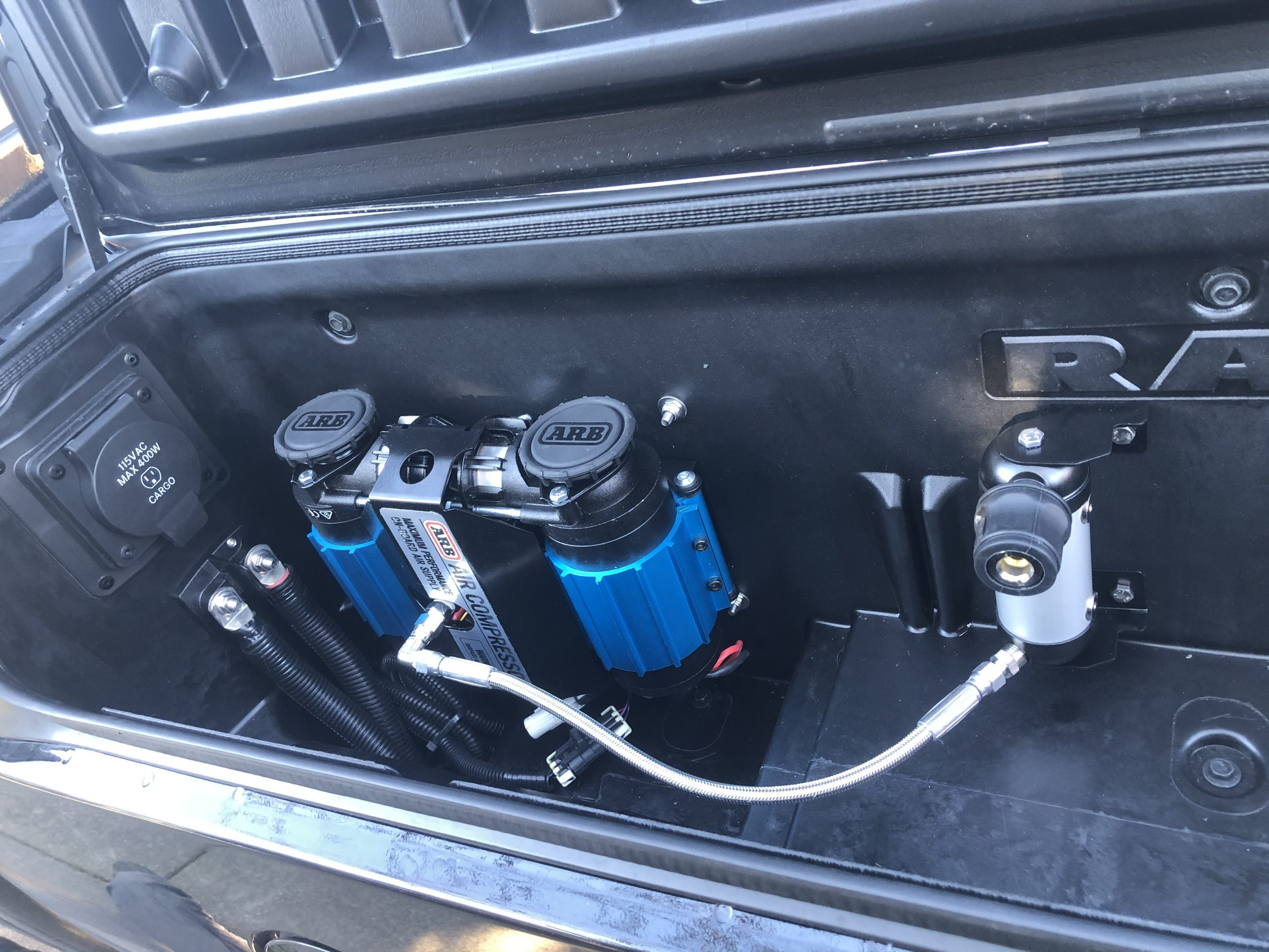 Dethloff Mfg RamBox ARB Twin Compressor Backing Plate