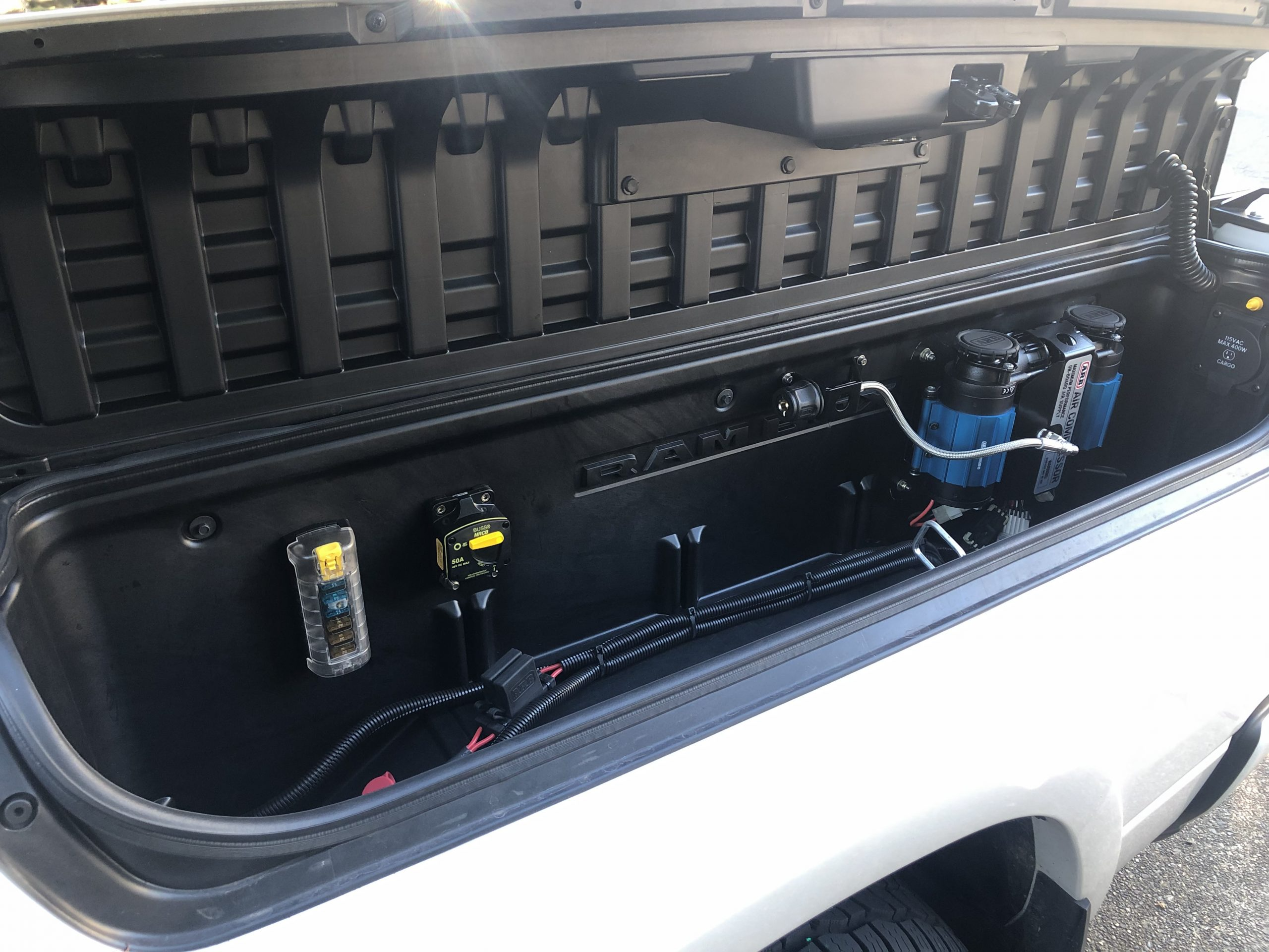 Dethloff Mfg RamBox ARB Twin Compressor Backing Plate