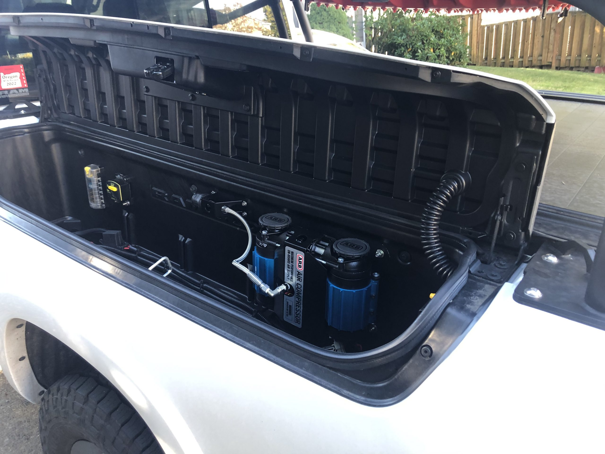 Dethloff Mfg RamBox ARB Twin Compressor Backing Plate