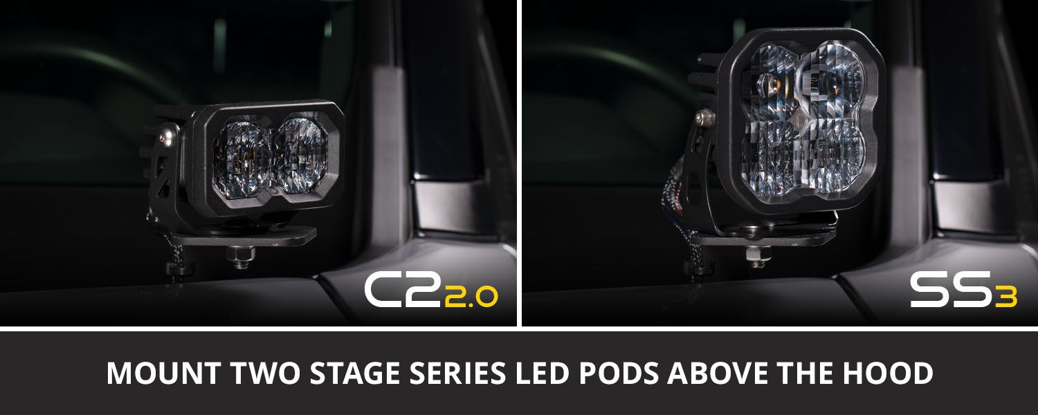 Diode Dynamics Stage Series Backlit Ditch Light Kit for 2019-2025 Toyota RAV4