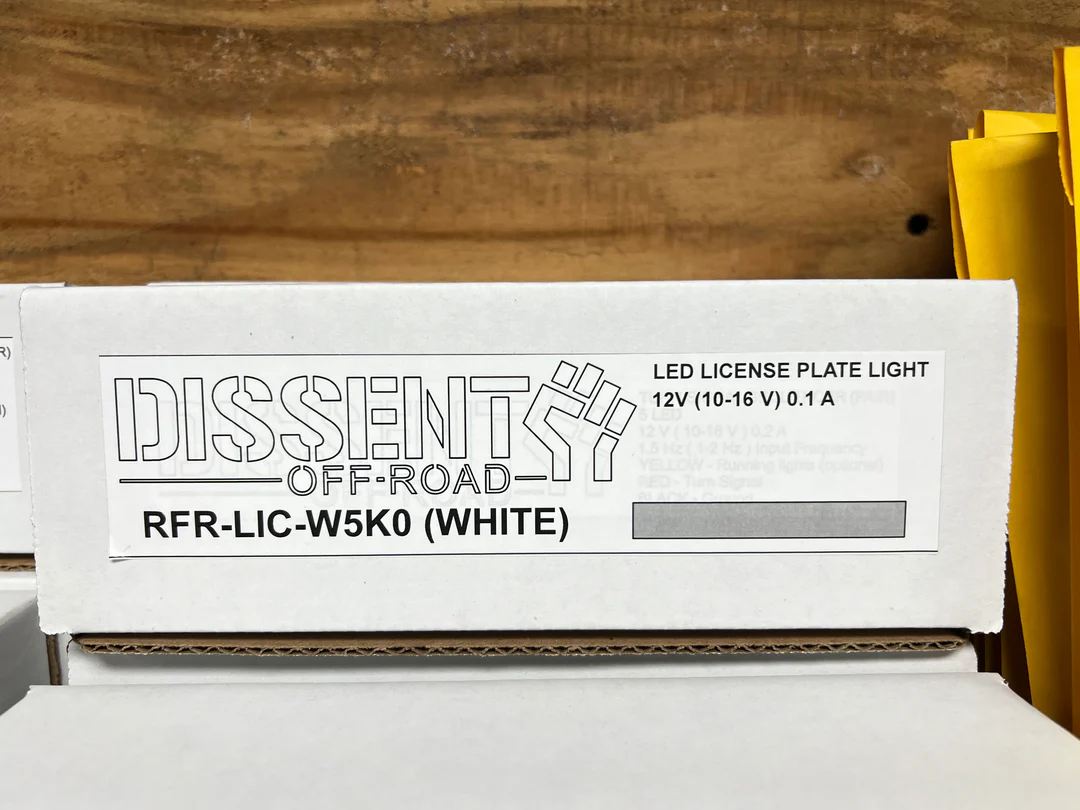Dissent Off-Road LED License Plate Light