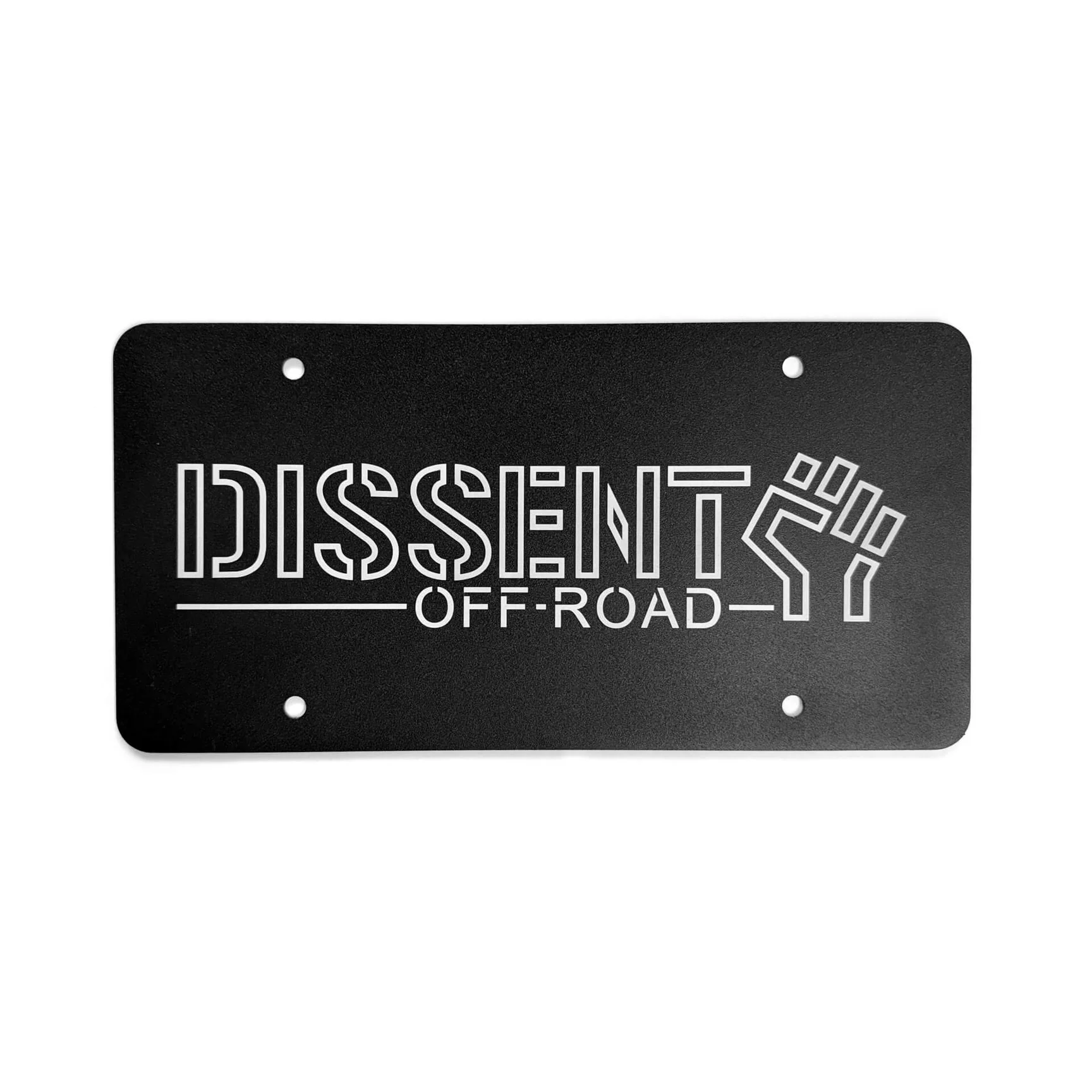 Dissent Off-Road Logo License Plate