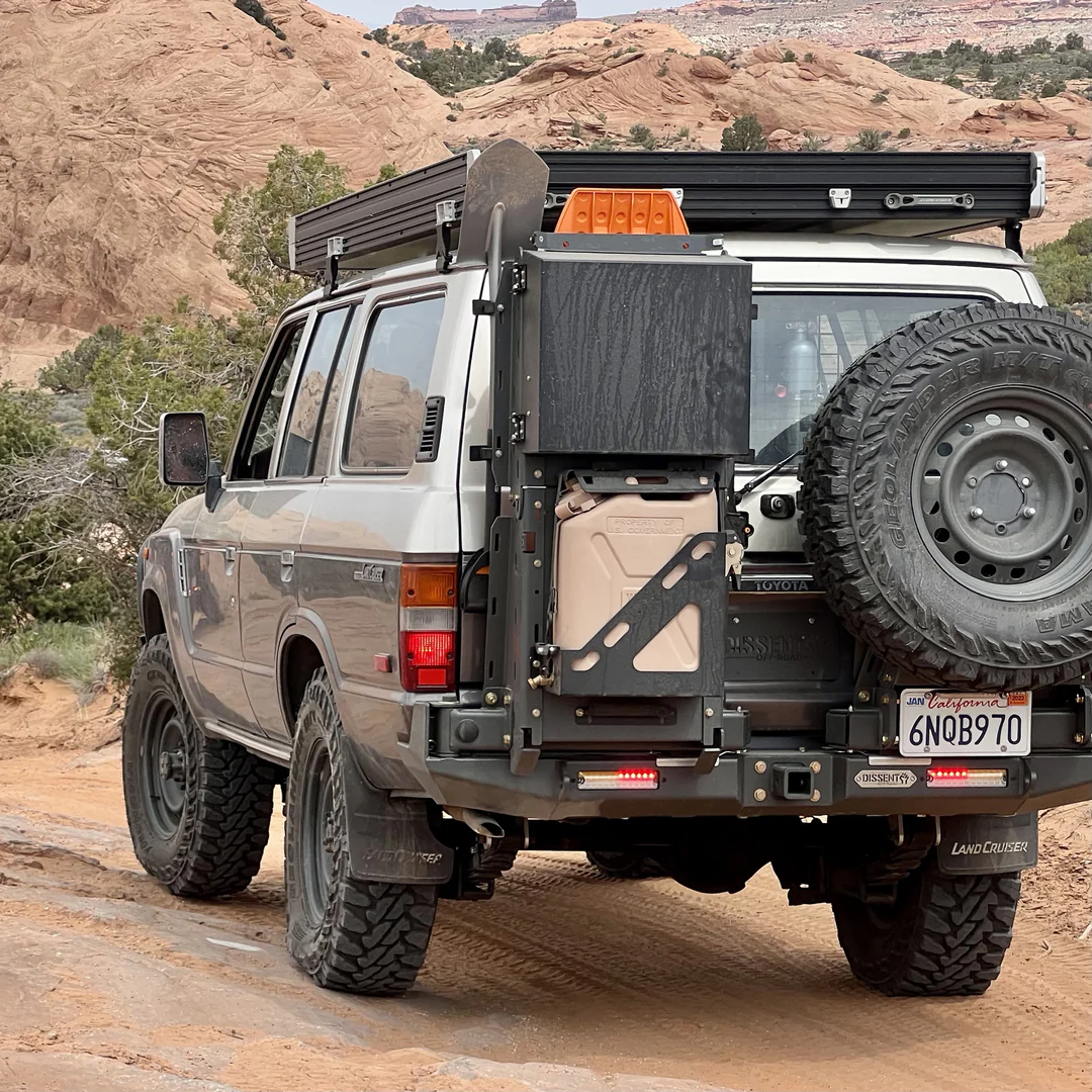 Dissent Off-Road Single Jerry Can Mount for Overland Panel & Pro Swing-Outs