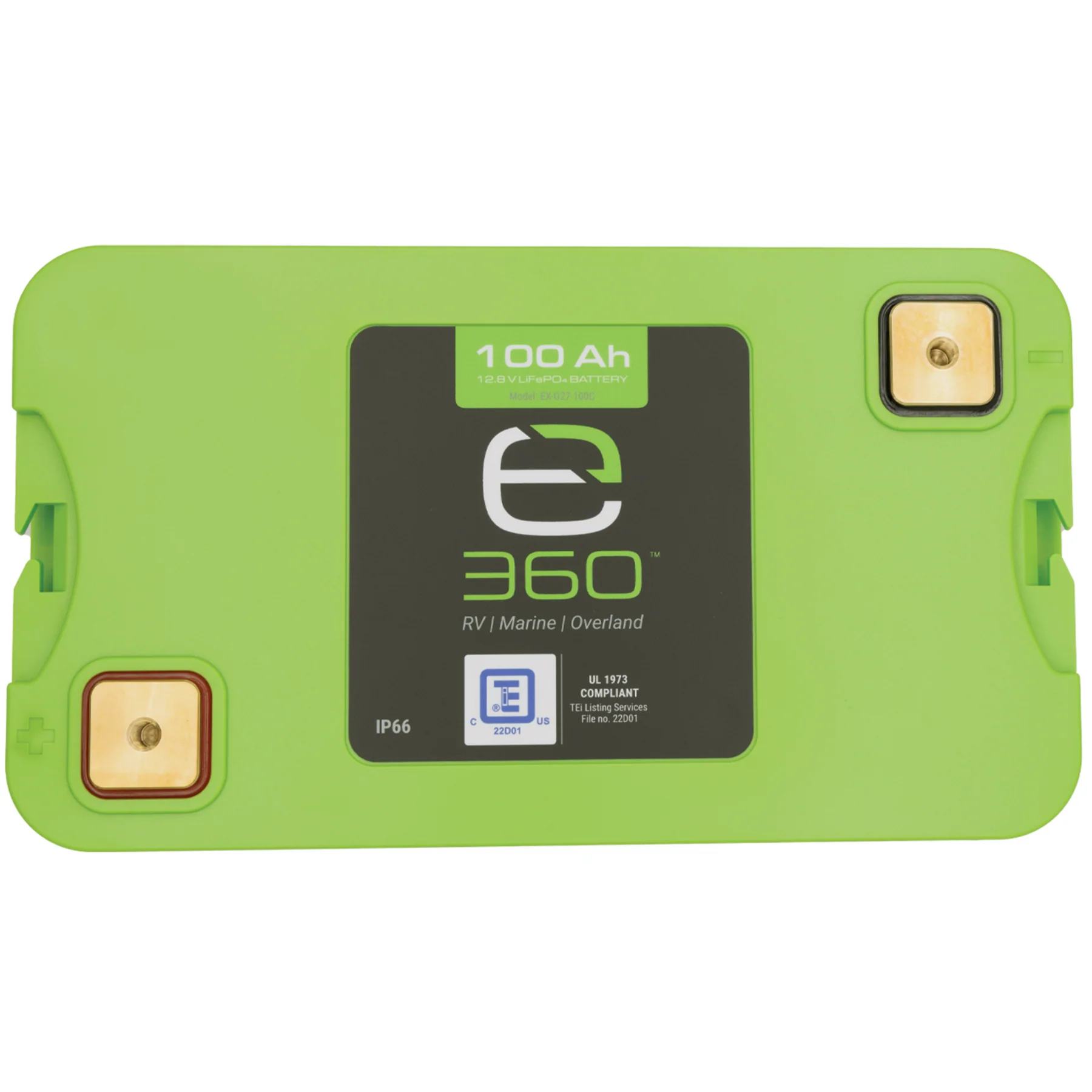 Expion360 12V 100Ah LiFePO4 Lithium Battery – Group 27