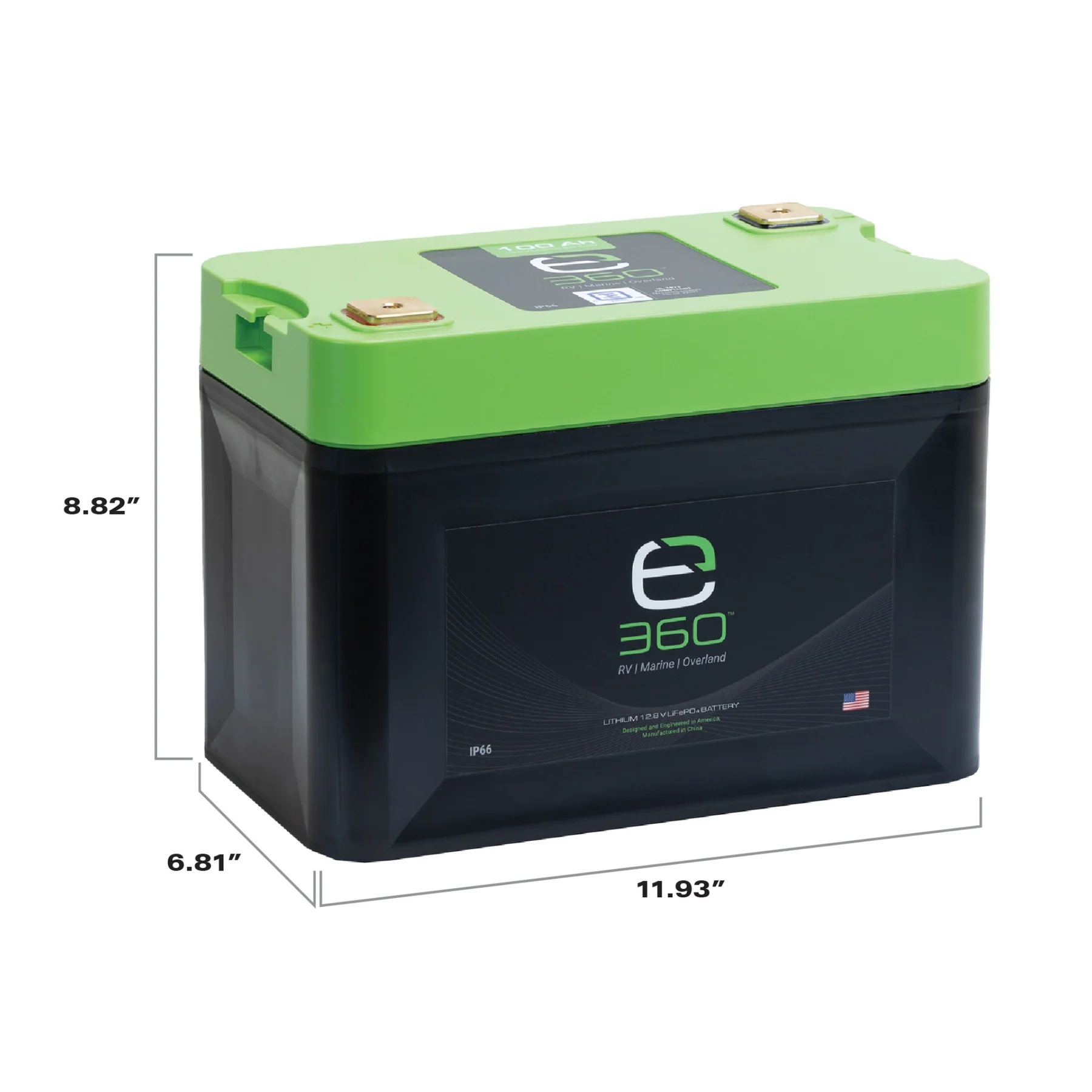 Expion360 12V 100Ah LiFePO4 Lithium Battery – Group 27