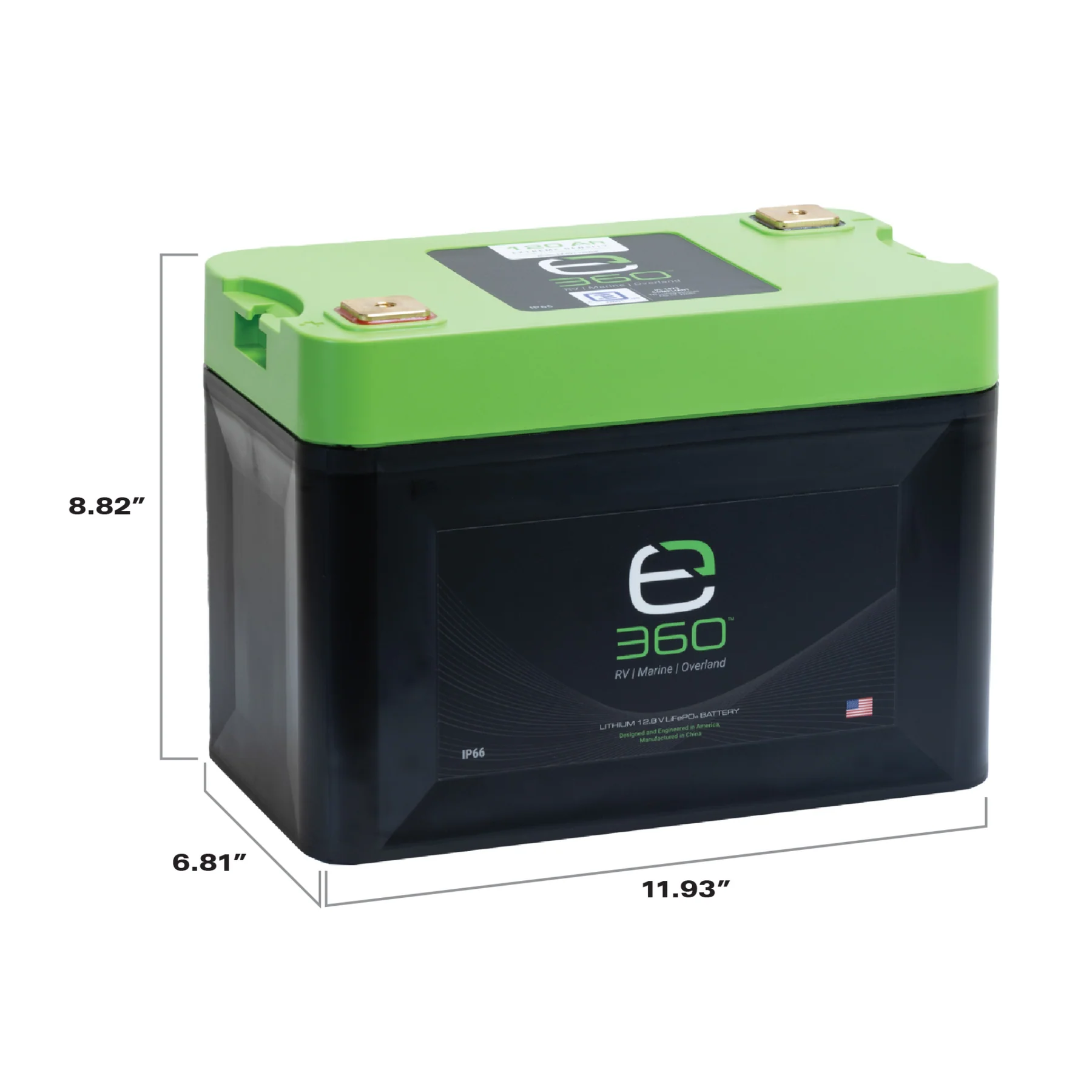 Expion360 12V 120Ah LiFePO4 Lithium Battery – Group 27