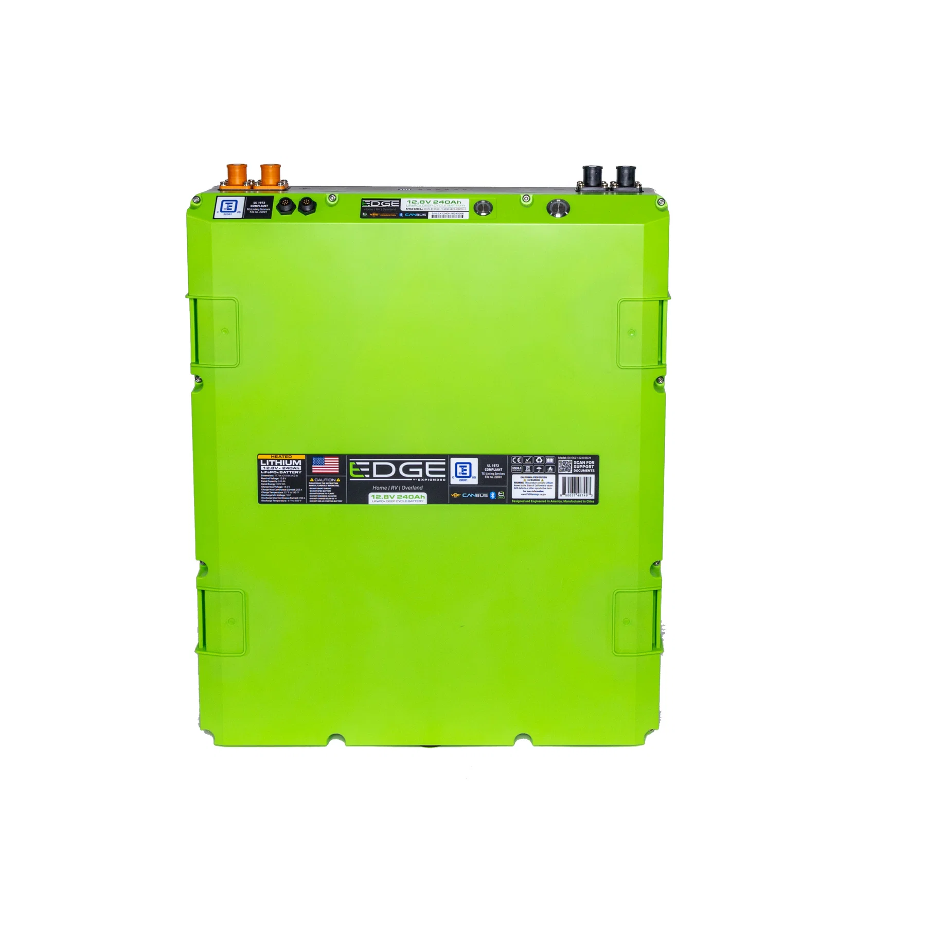 Expion360 12V 240Ah LiFePO4 Lithium Battery – EX2 Edge, Bluetooth & Heated