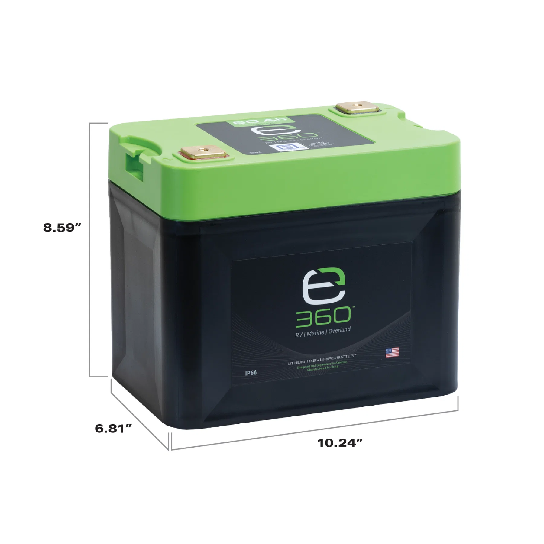 Expion360 12V 80Ah LiFePO4 Lithium Battery – Group 24