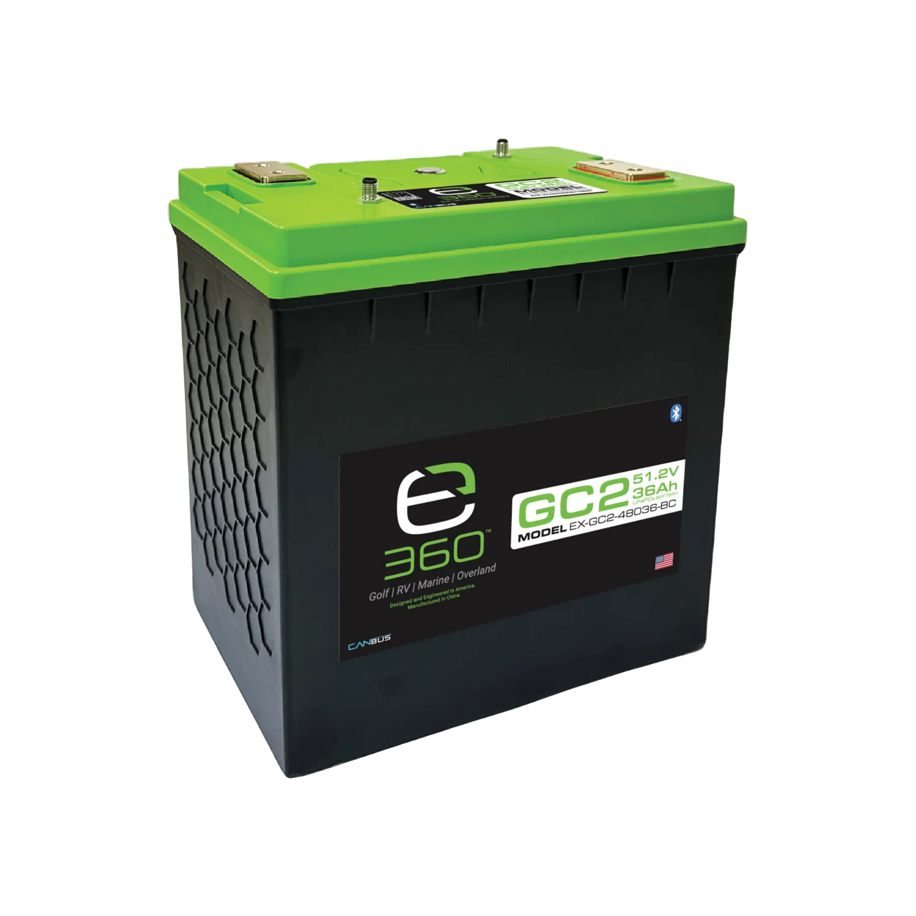 Expion360 48V 36Ah GC2 LiFePO4 Lithium Battery - SmartTalk
