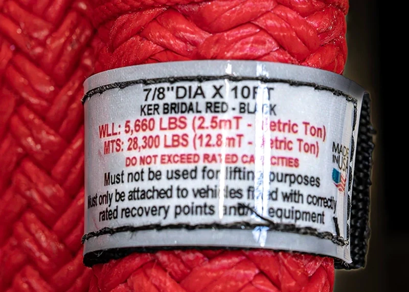 Factor 55 Extreme Duty Kinetic Energy Bridle 7/8" x 10'