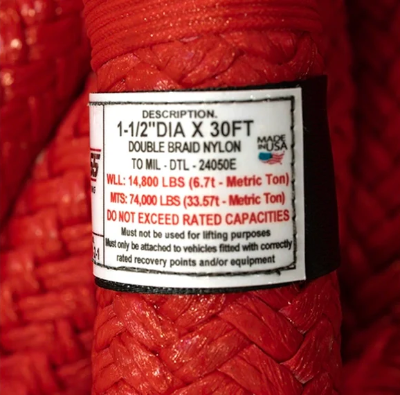 Factor 55 Extreme Duty Kinetic Energy Rope 1.5" x 30'