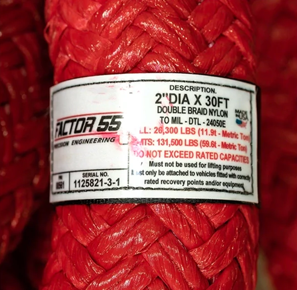 Factor 55 Extreme Duty Kinetic Energy Rope 2" x 30'
