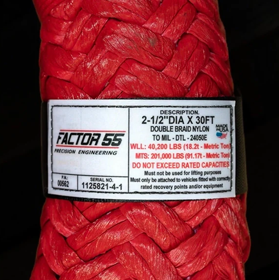 Factor 55 Extreme Duty Kinetic Energy Rope 2.5" x 30'