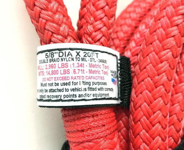 Factor 55 Extreme Duty Kinetic Energy Rope 5/8" x 20'