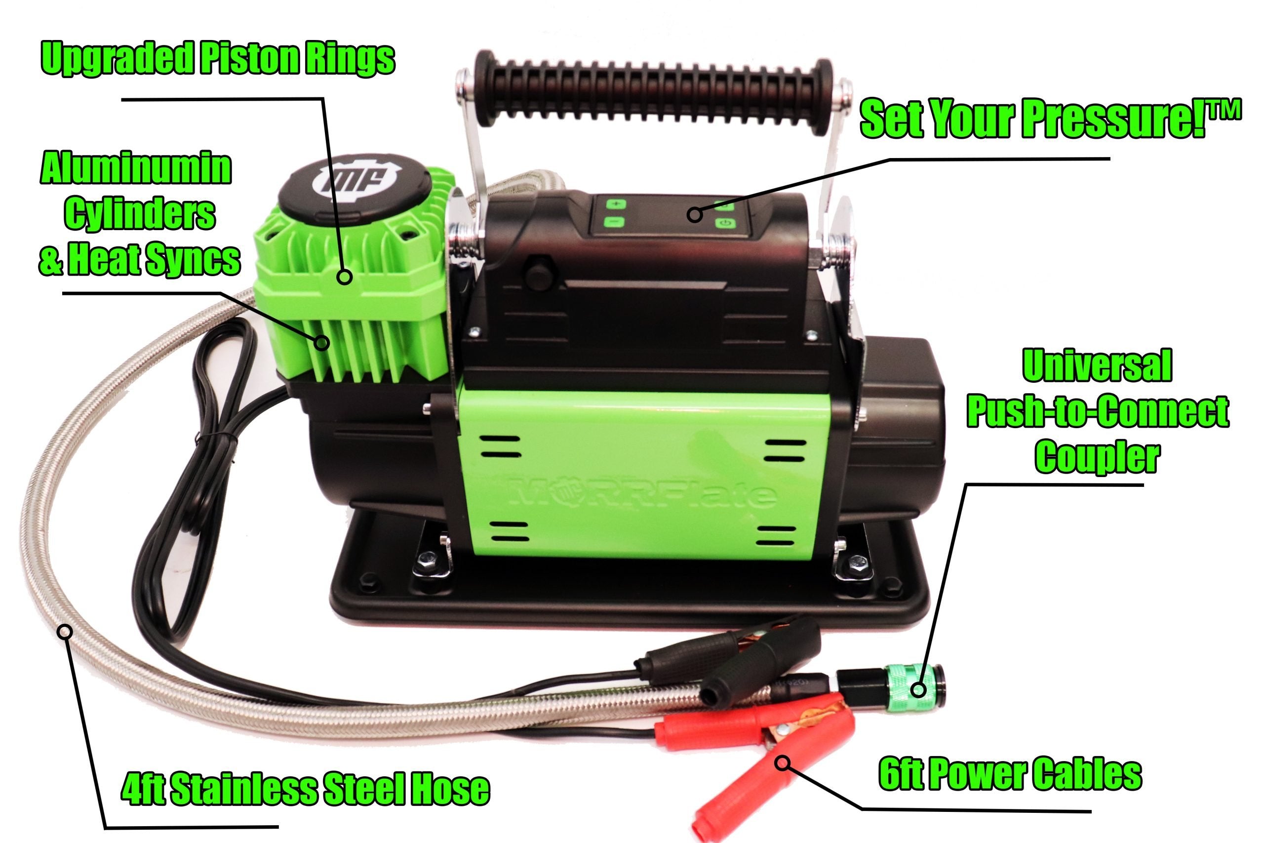 Off Roda Compressor MORRFlate FiveSix PSI Pro Portable 12v Off Road Air Compressor - Gen 2 ...