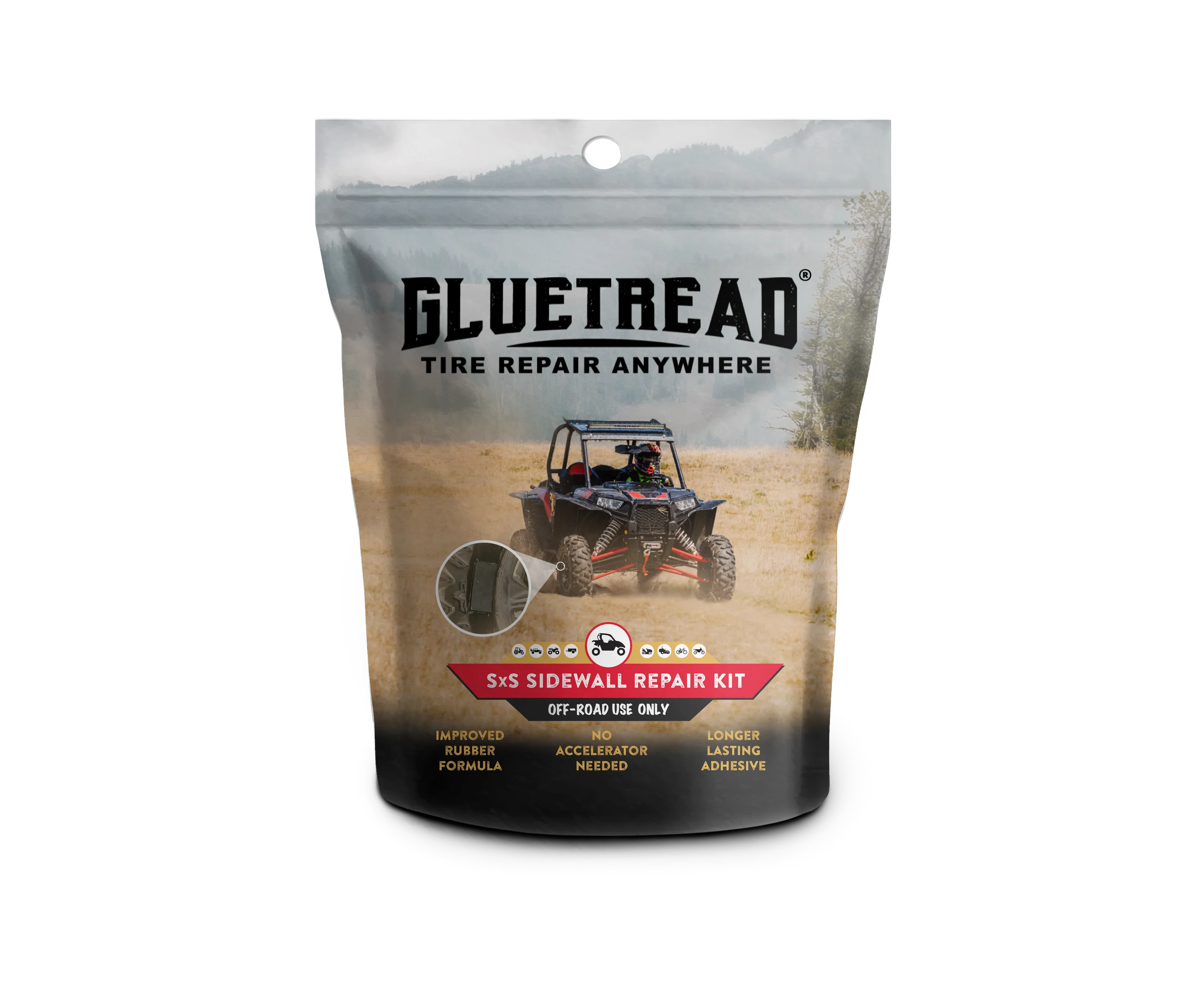 GlueTread SxS Sidewall Repair Kit