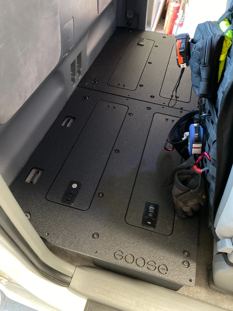 Goose Gear Toyota Tacoma Access Cab 2005-2015 Second Row Seat Delete Plate System