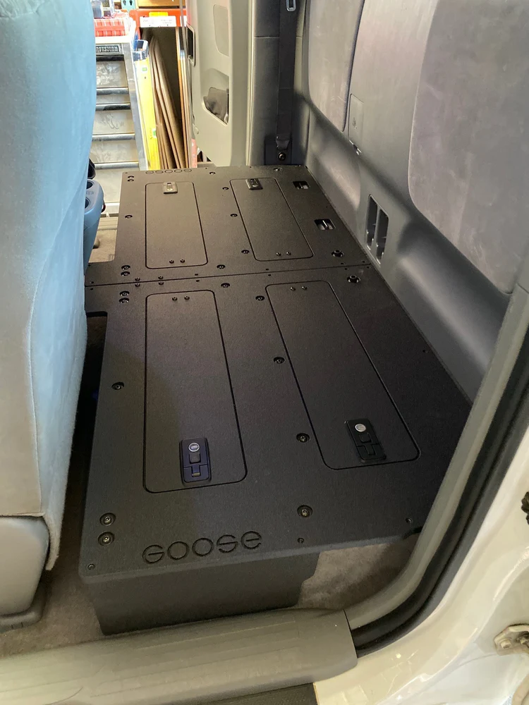 Goose Gear Toyota Tacoma Access Cab 2005-2015 Second Row Seat Delete Plate System