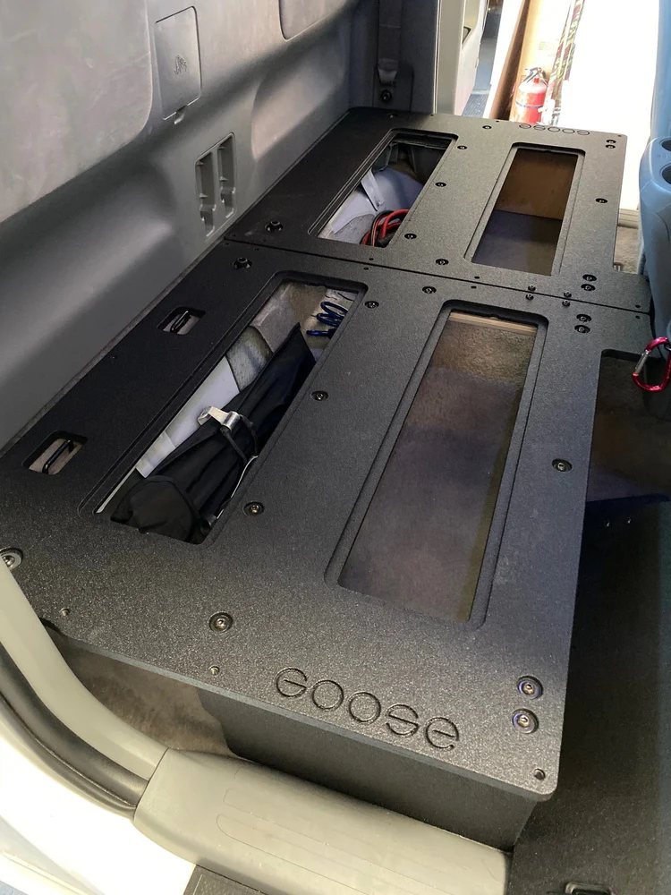 Goose Gear Toyota Tacoma Access Cab 2005-2015 Second Row Seat Delete Plate System