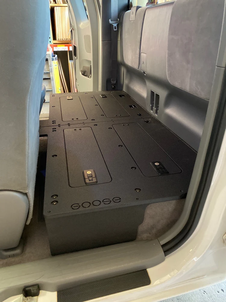 Goose Gear Toyota Tacoma Access Cab 2005-2015 Second Row Seat Delete Plate System