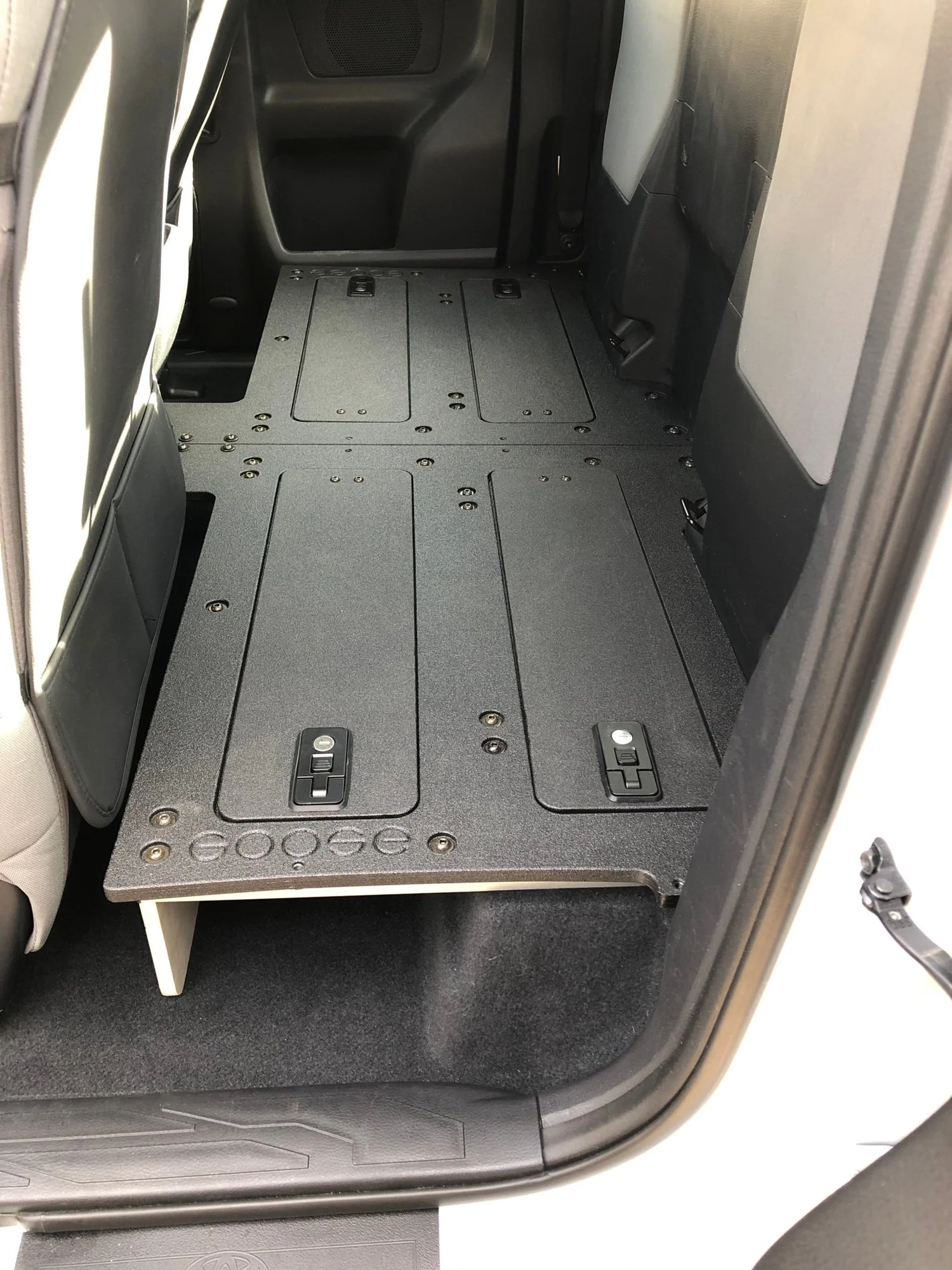Goose Gear Toyota Tacoma Access Cab 2016-2023 Second Row Seat Delete Plate System