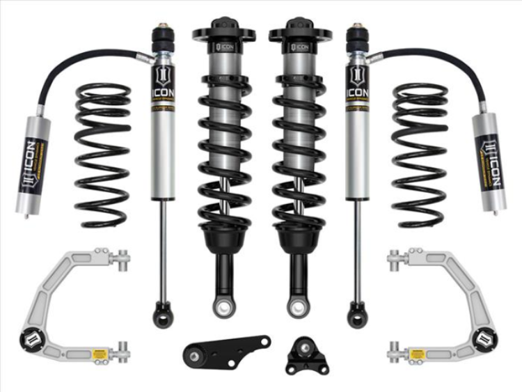 Icon 2024 Toyota Tacoma 1.25-3" Lift, Stage 3 Suspension System, Billet UCA W/ Triple Rate Rear Springs