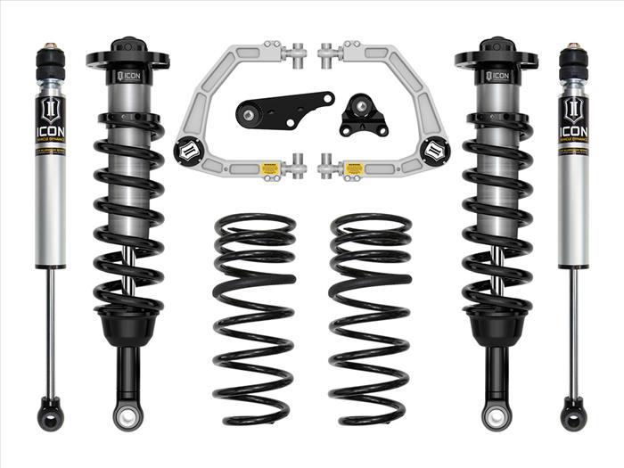 Icon 2024 Toyota Tacoma 1.25"-3" Lift Stage 2 Suspension System, Billet UCA W/ Triple Rate Rear Spring