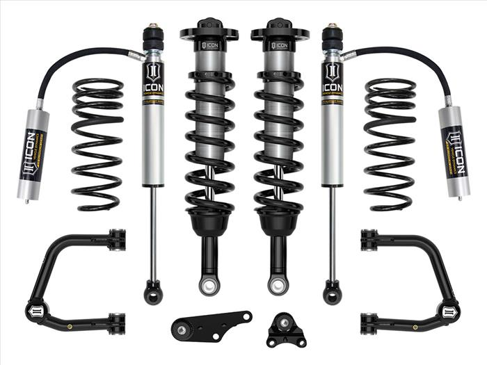 Icon 2024+ Toyota Tacoma 1.25-3" Lift, Stage 3 Suspension System, Tubular UCA W/ Triple Rate Rear Springs