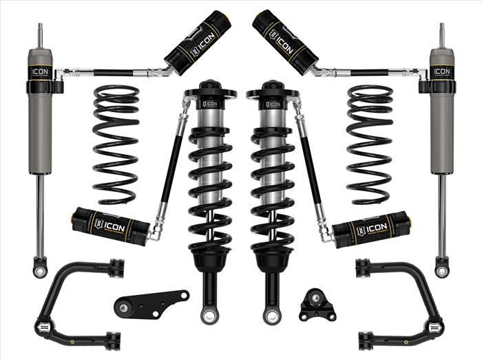 Icon 2024+ Toyota Tacoma 1.25-3" Lift, Stage 4 Suspension System, Tubular UCA W/ Triple Rate Rear Springs
