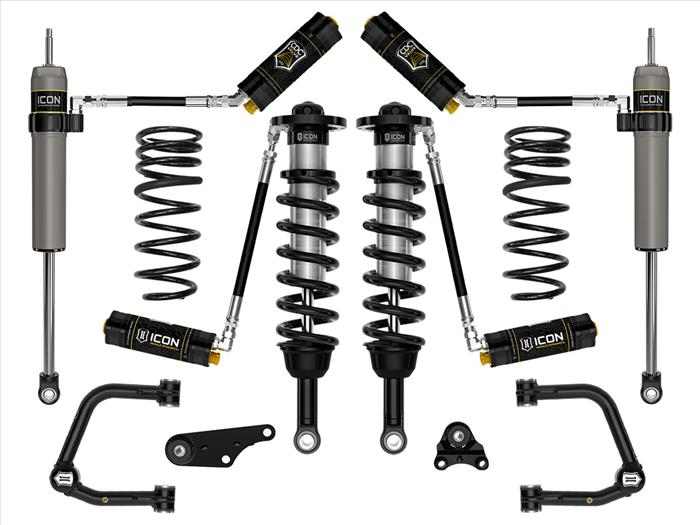 Icon 2024+ Toyota Tacoma 1.25-3" Lift, Stage 5 Suspension System, Tubular UCA W/ Triple Rate Rear Springs