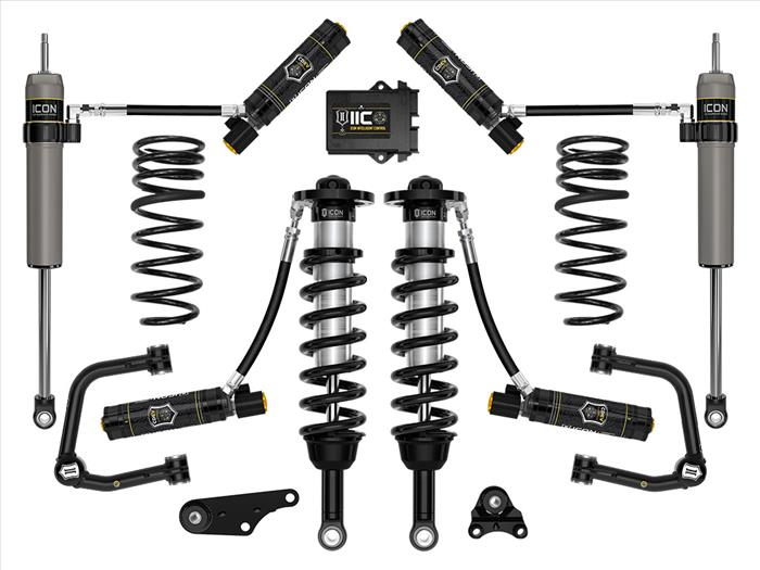 Icon 2024+ Toyota Tacoma 1.25-3" Lift, Stage 6 Suspension System, Tubular UCA W/ Triple Rate Rear Springs