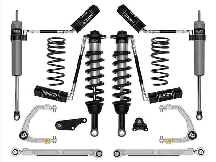 Icon 202+ Toyota Tacoma 1.25-3" Lift, Stage 7 Suspension System, Billet UCA W/ Triple Rate Rear Springs