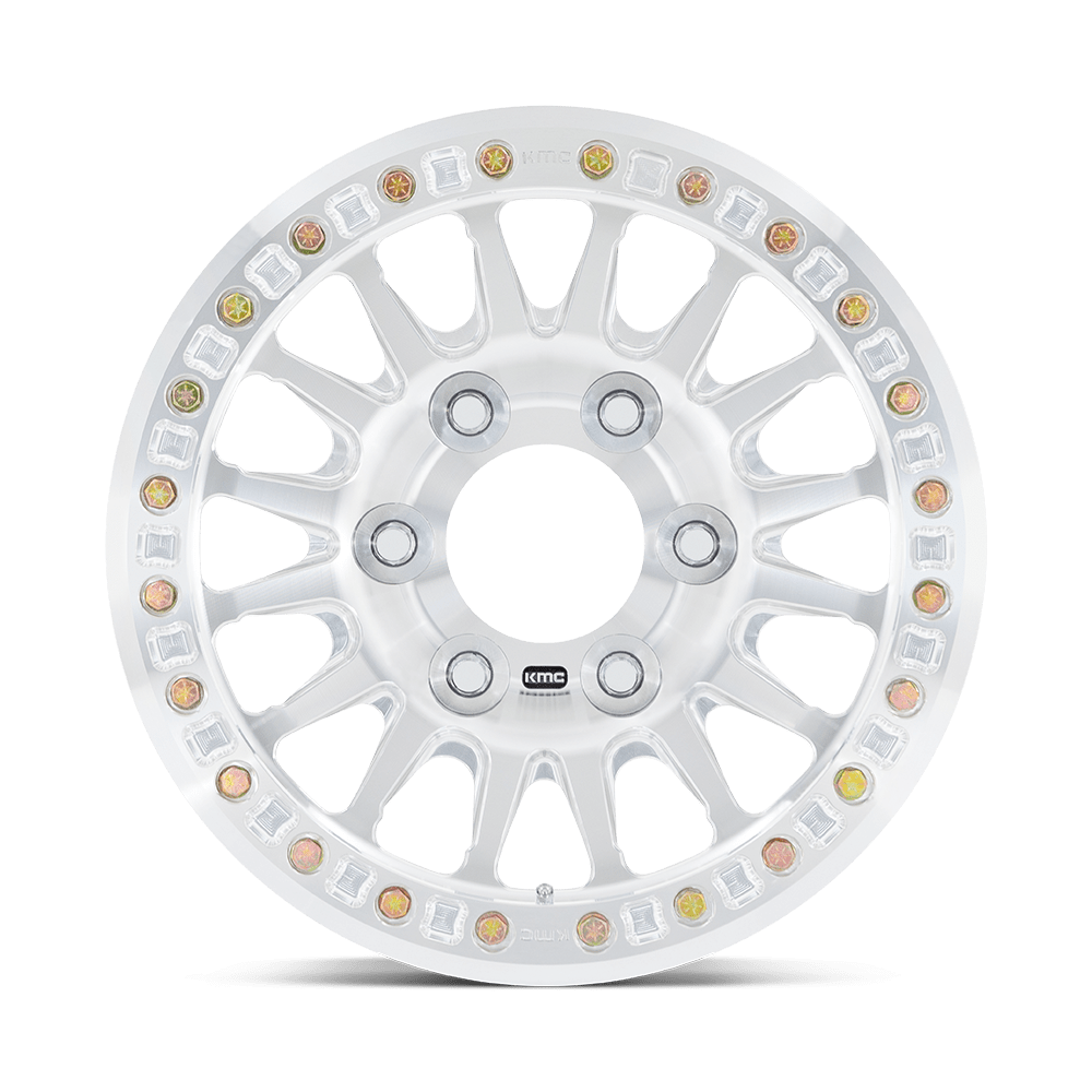 KMC KM445 Impact Forged Beadlock Raw Machined 17x9 25mm Offset