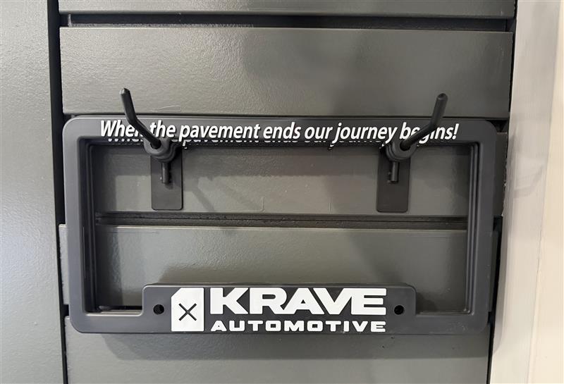 KRAVE Automotive License Plate Frame