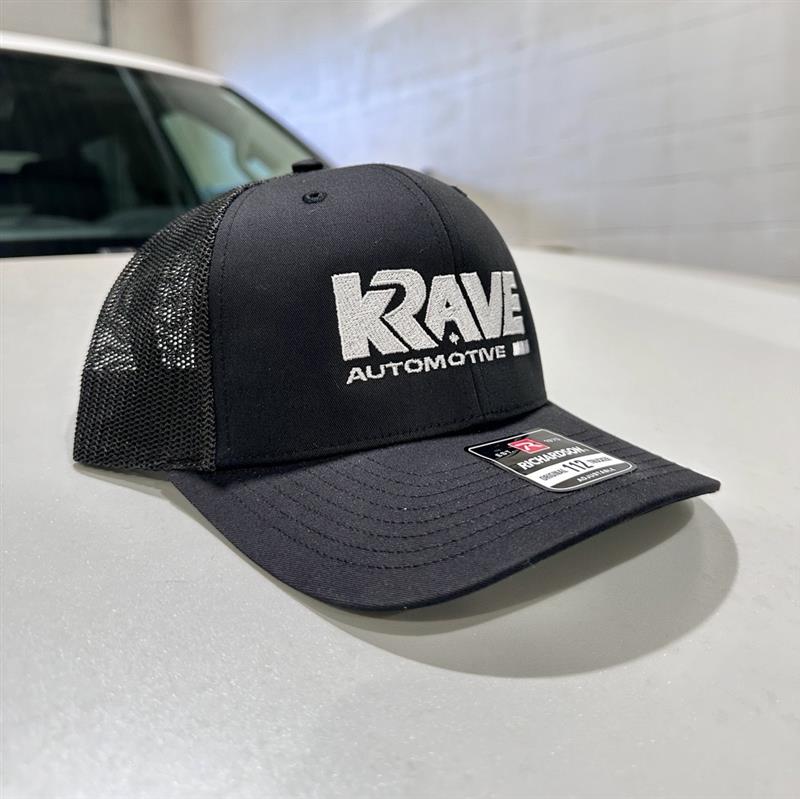 KRAVE Black Snapback Hat