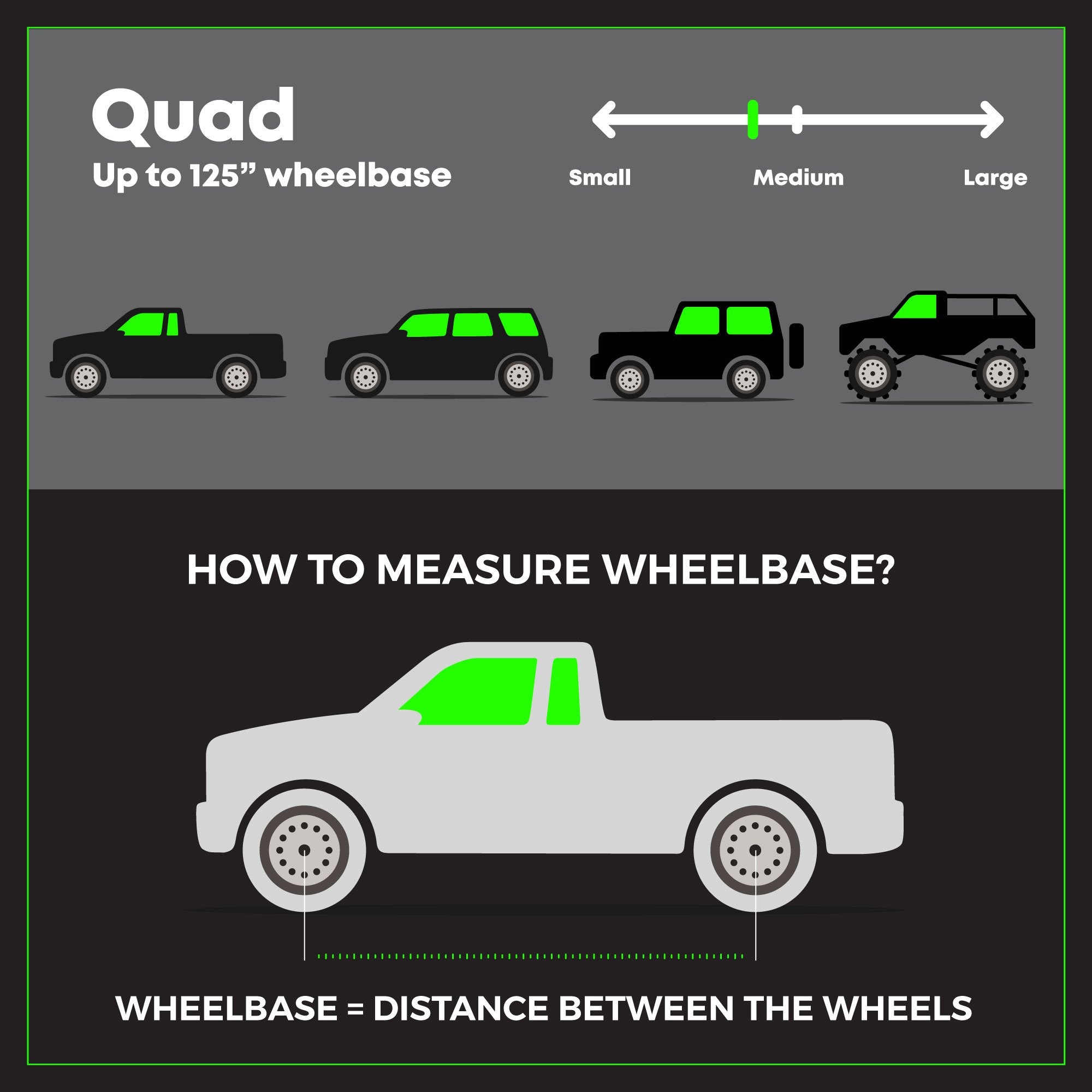 MORRFlate Quad (4 Tire, Up to 125″ Wheelbase) with built-in Gauge