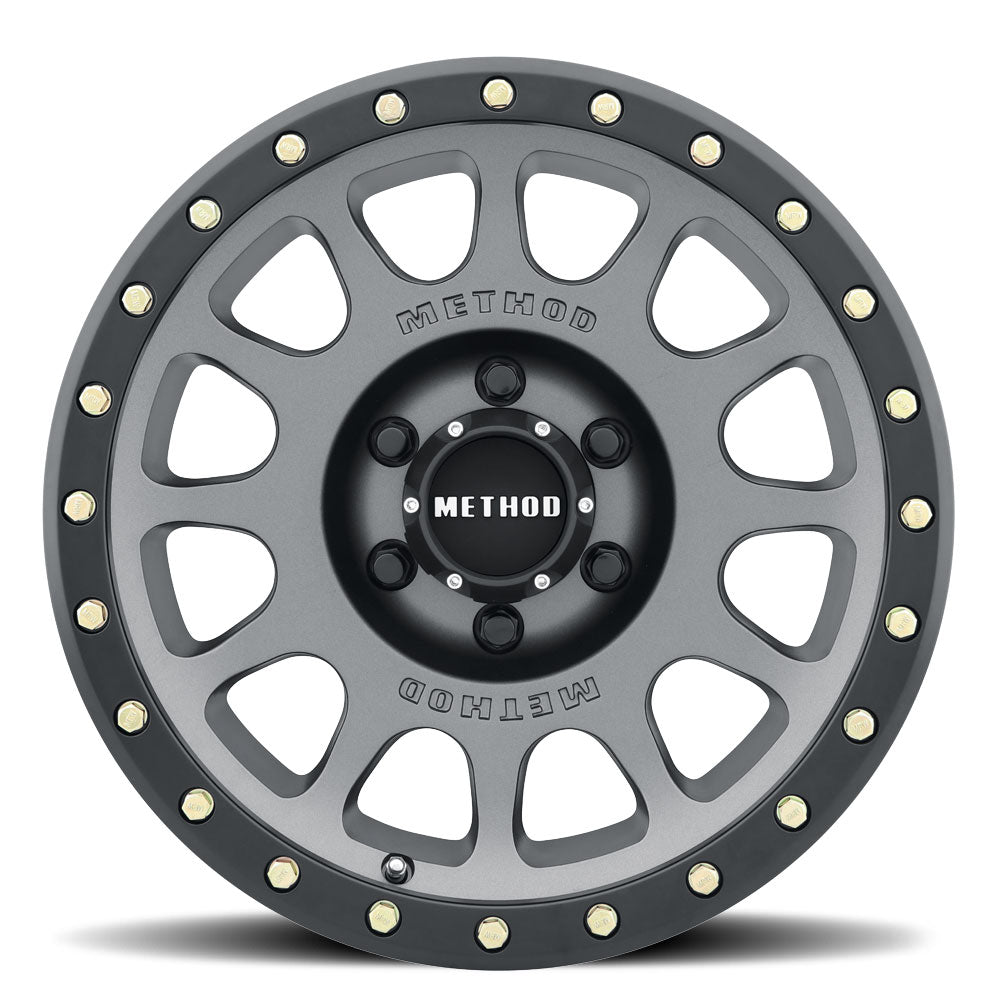Method Race Wheels 305 | NV | Titanium - Matte Black Lip