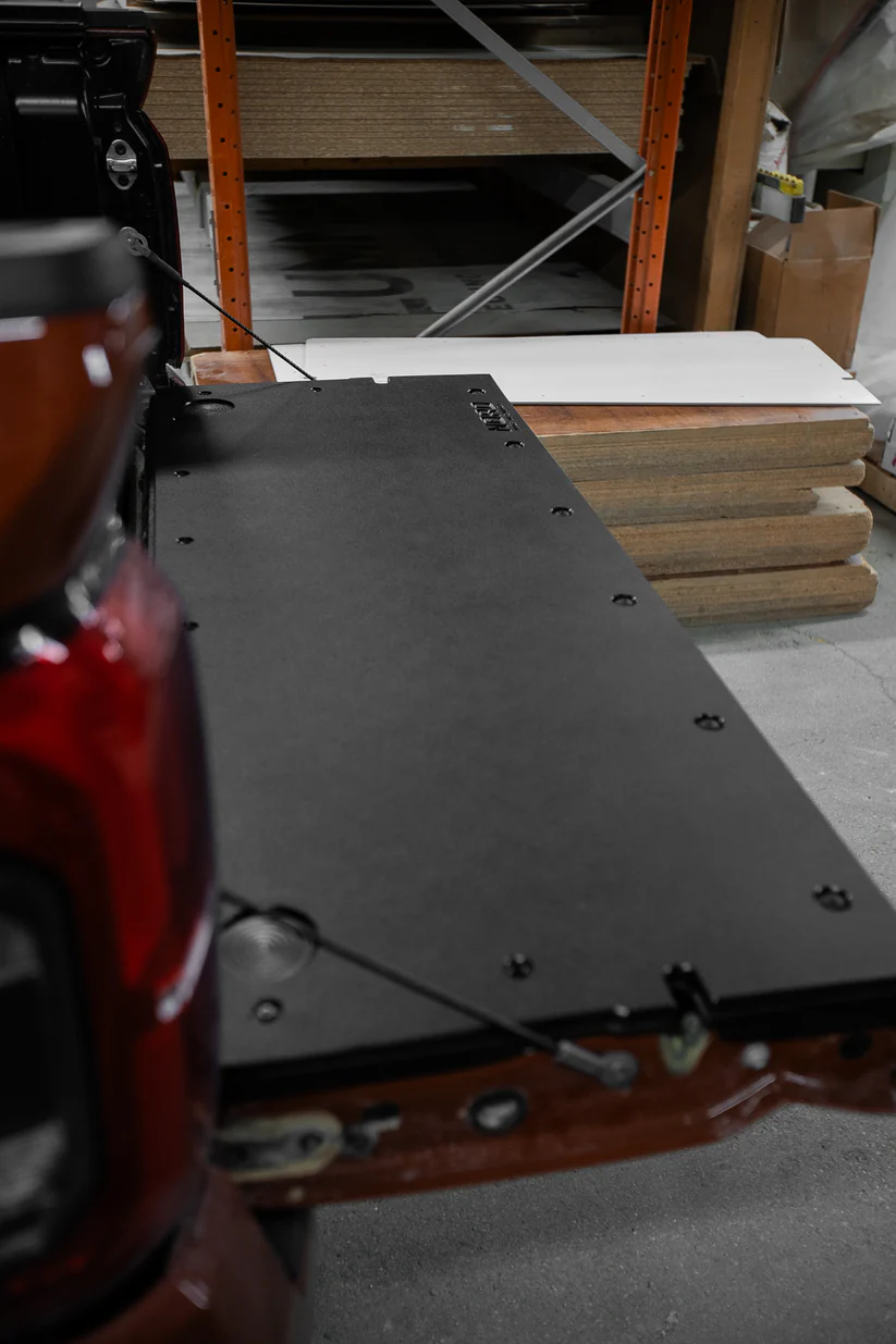 Nord Products tailgate insert installed on a pickup truck tailgate