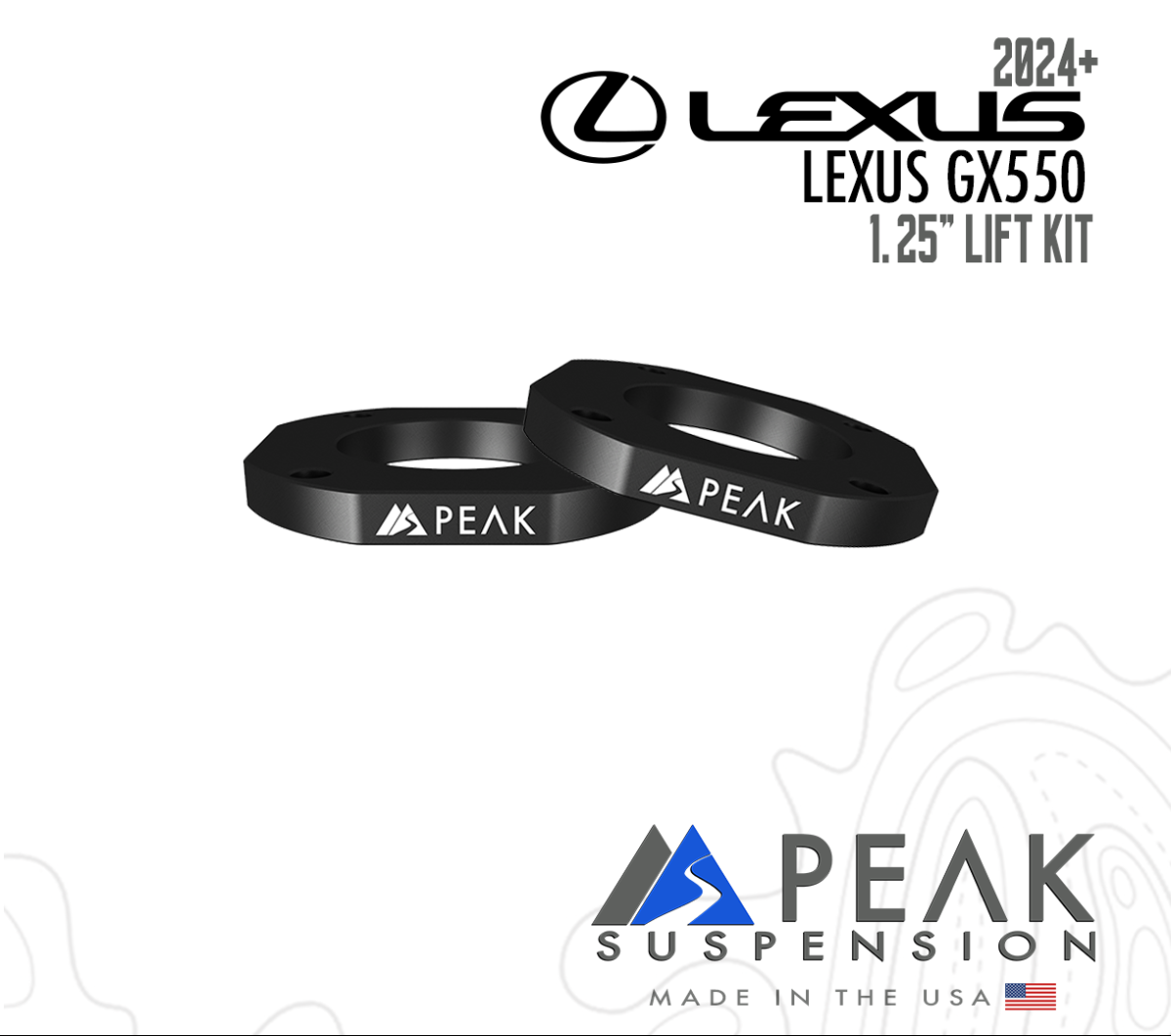 Peak Suspension 1.25" Lift Kit - Lexus GX550