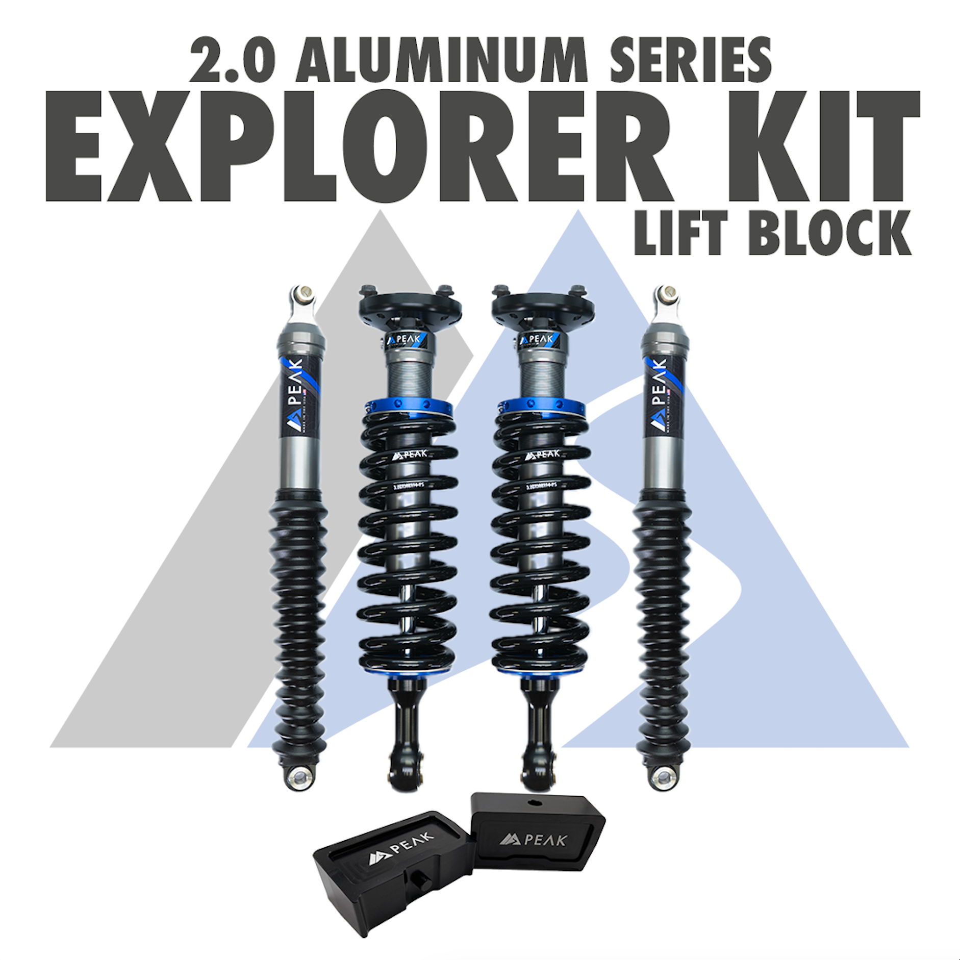 Peak Suspension 2.0 Aluminum Series Explorer Kit (Blocks) | 2015-2022 Colorado/Canyon