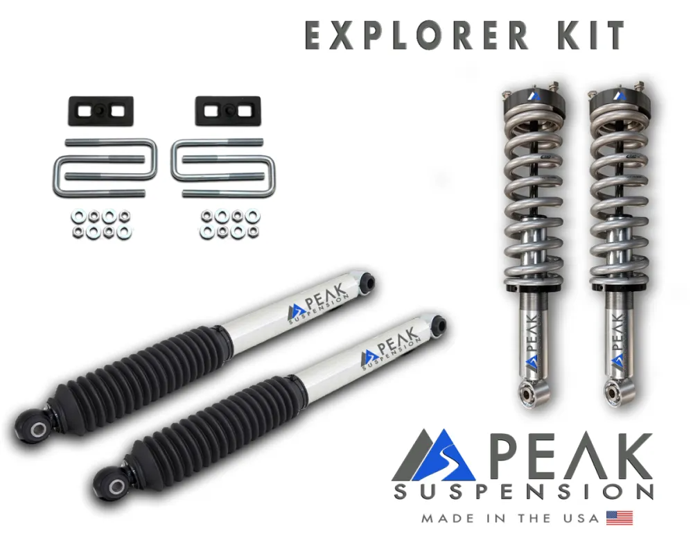 Peak Suspension 2.0 Explorer Kit With Blocks - 2015-2022 Colorado/Canyon