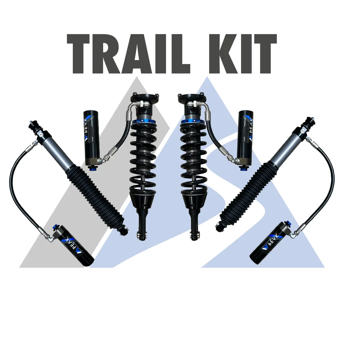 Peak Suspension 2.5" Trail Kit - 2010-2023 Toyota 4Runner/2010-2023 Lexus GX460/2010-2014 Toyota FJ Cruiser