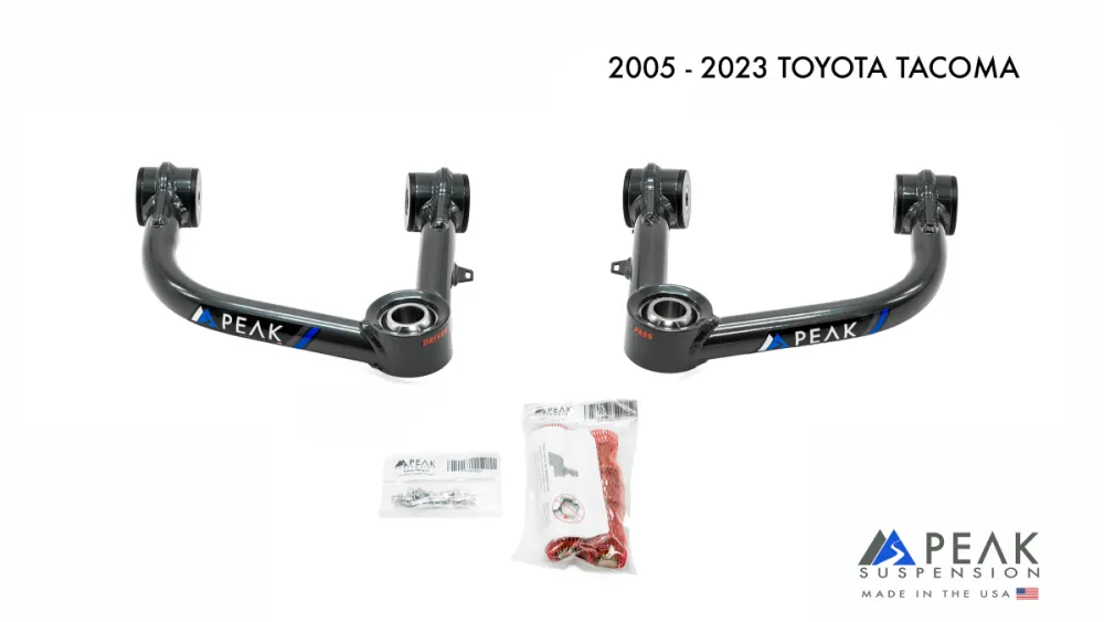 Peak Suspension Tubular Upper Control Arms - 2005-2023 Toyota Tacoma