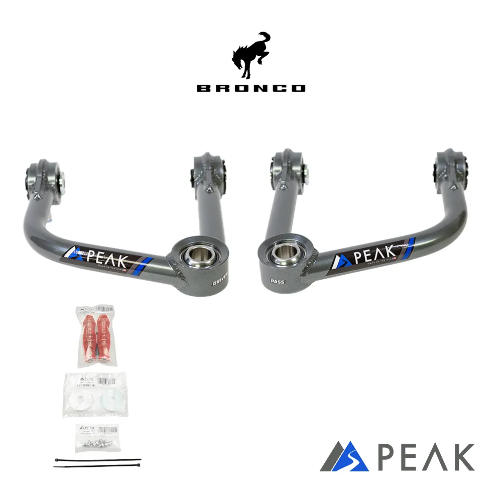 Peak Suspension Tubular Upper Control Arms - 2021+ Ford Bronco