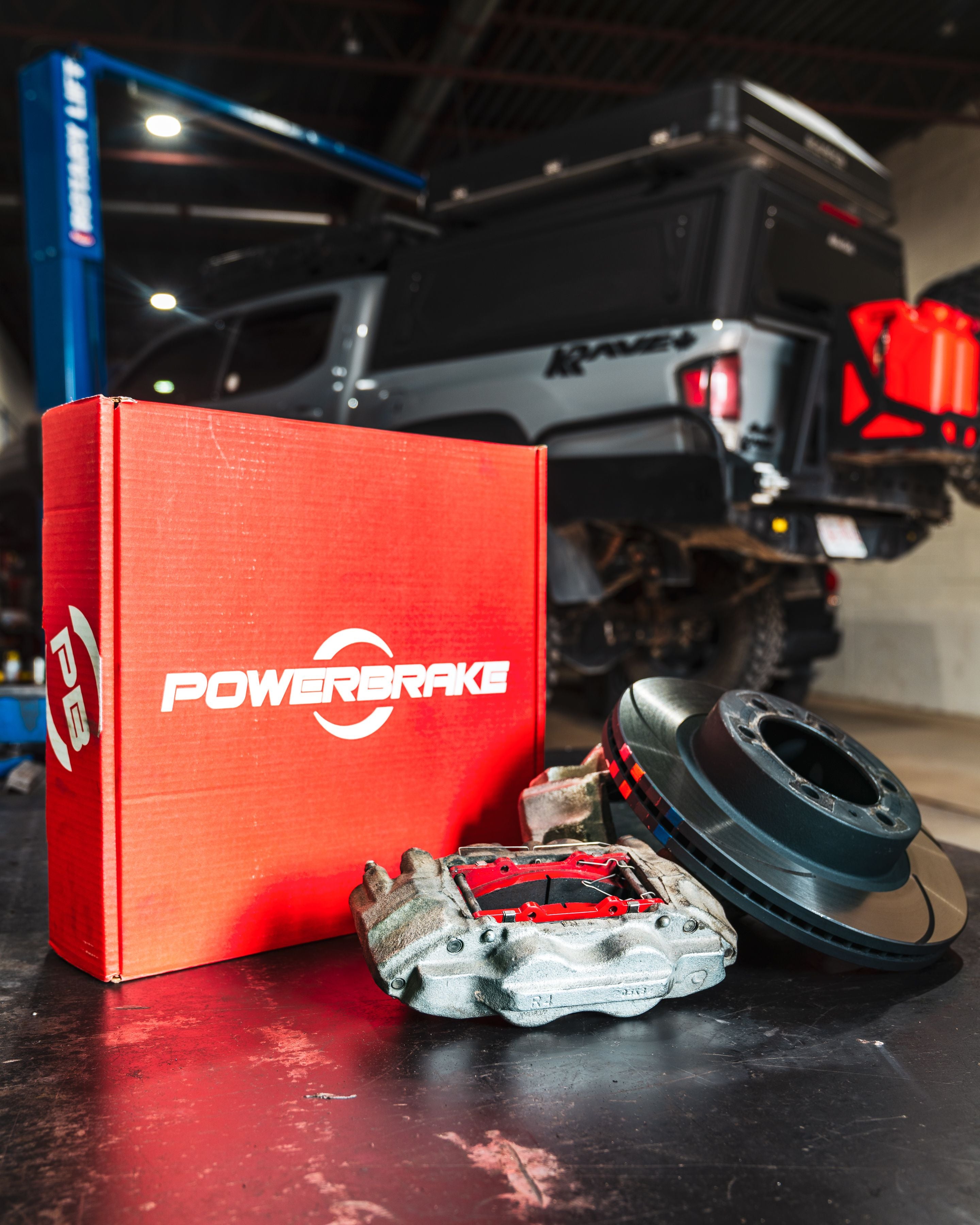 Powerbrake D-Line Disc & Pad Front Brake Kit